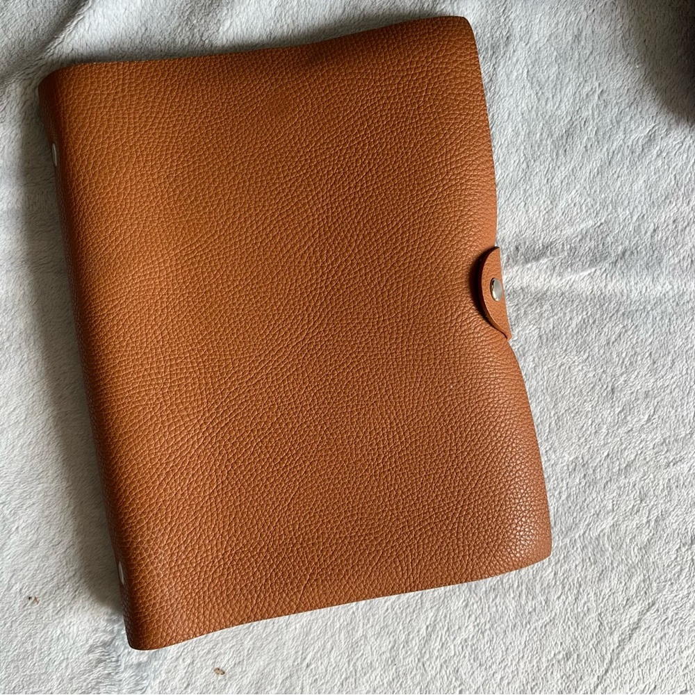 A5 Togo Leather Ring Bound Planner/Agenda/Journal